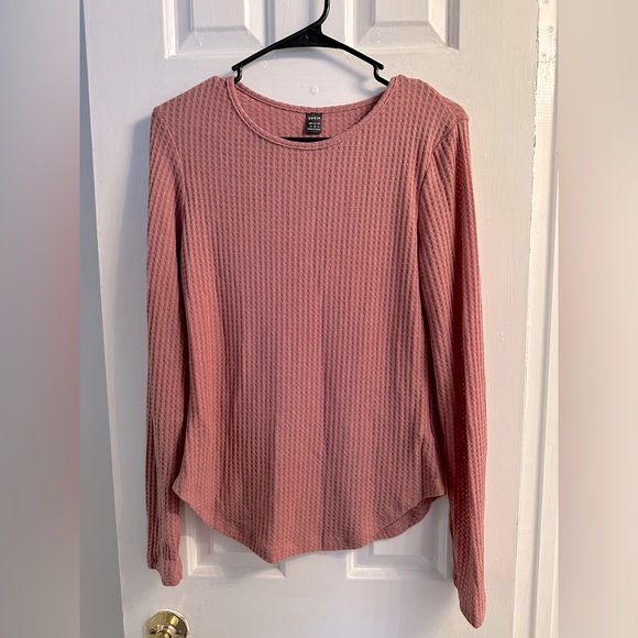 SHEIN Tops - SHEIN Women's Pink Long Sleeve Top